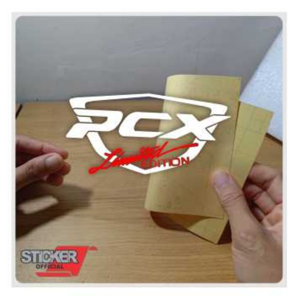 logo PCX, sticker visor, sticker pcx, motor pcx, stiker cutting timbul