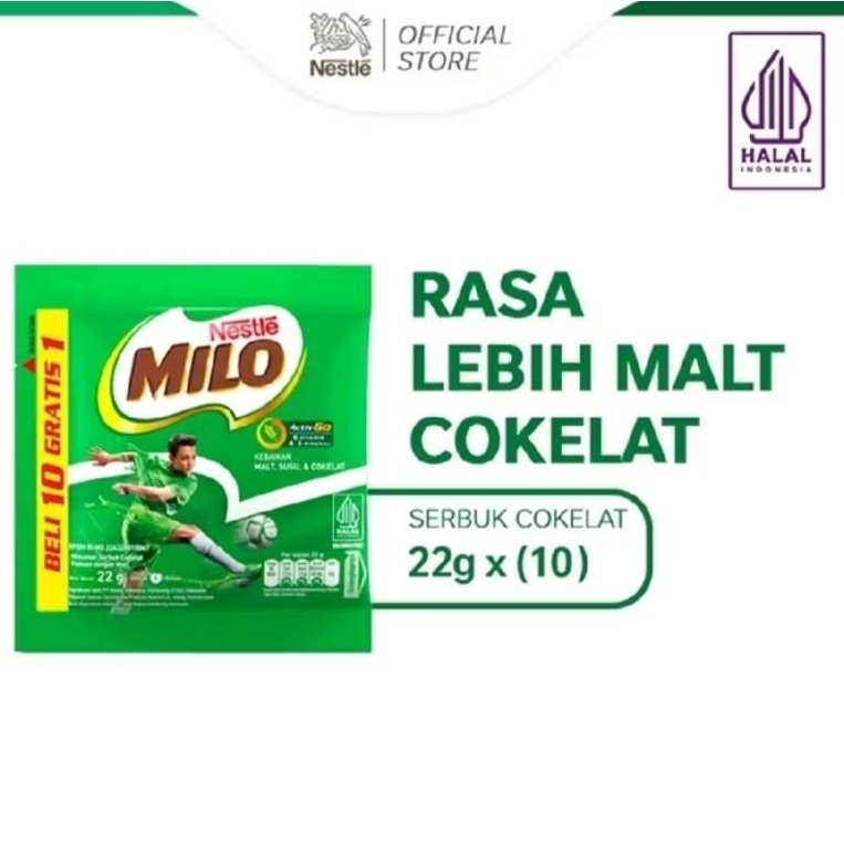 

SUSU MILO 1 RENTENG ISI 10 SACHET