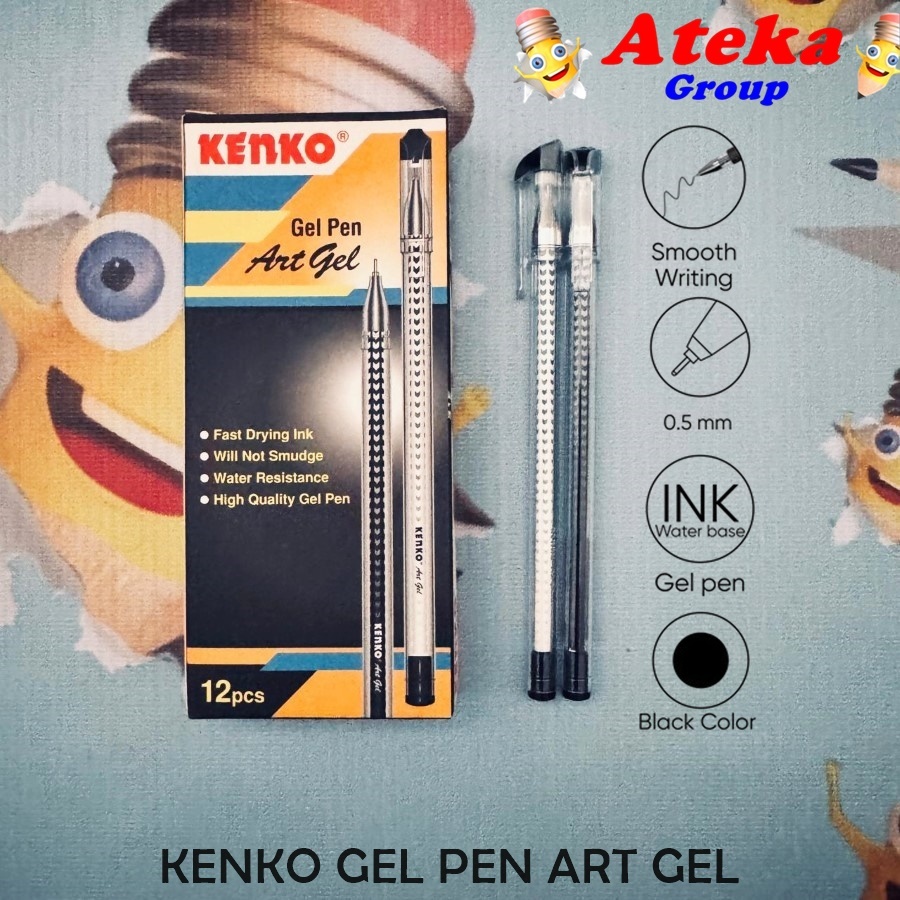 

[BOX/12PCS] KENKO ART GEL PEN DOT UNIK