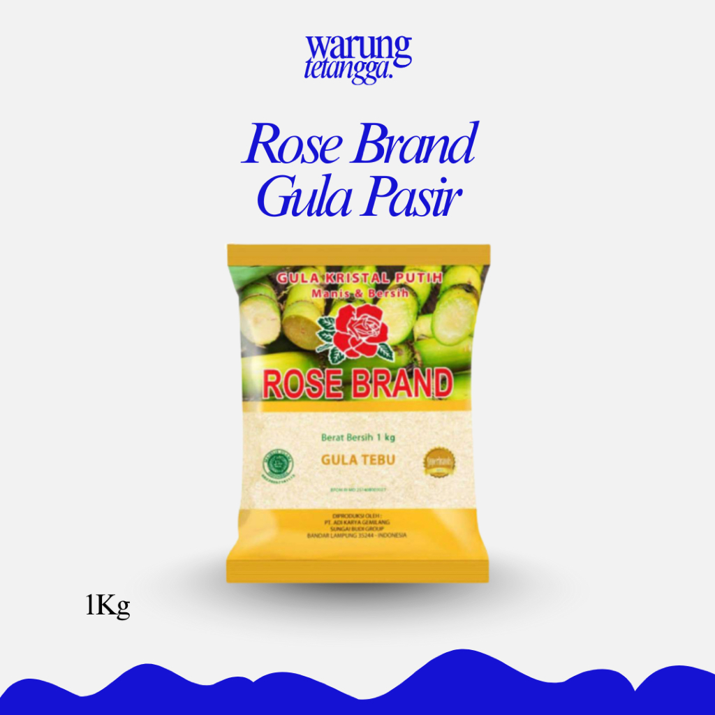 

Rose Brand Gula Pasir Putih / Gula Pasir 1kg