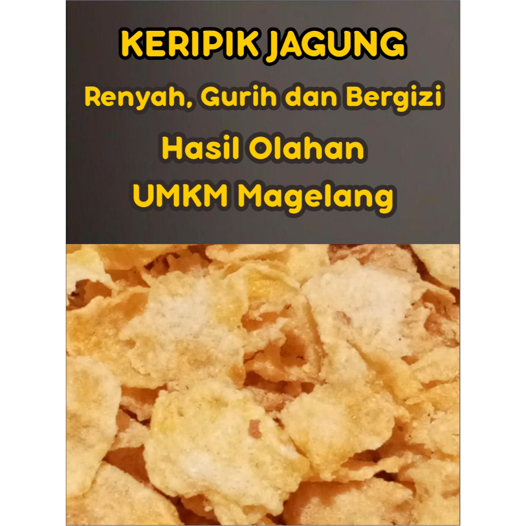 

Keripik Jagung Renyah 100gr – Camilan Gurih Harga Rp7.000