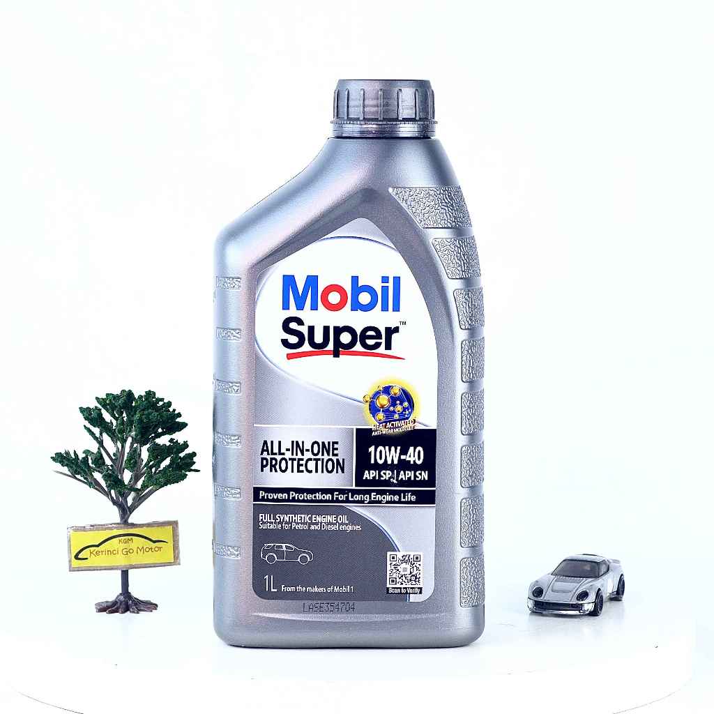 Mobil Super All In One Protection SAE 10W-40 1 Liter Api SP/GF-6A Oli Mesin Mobil Bensin Pelumas Ful