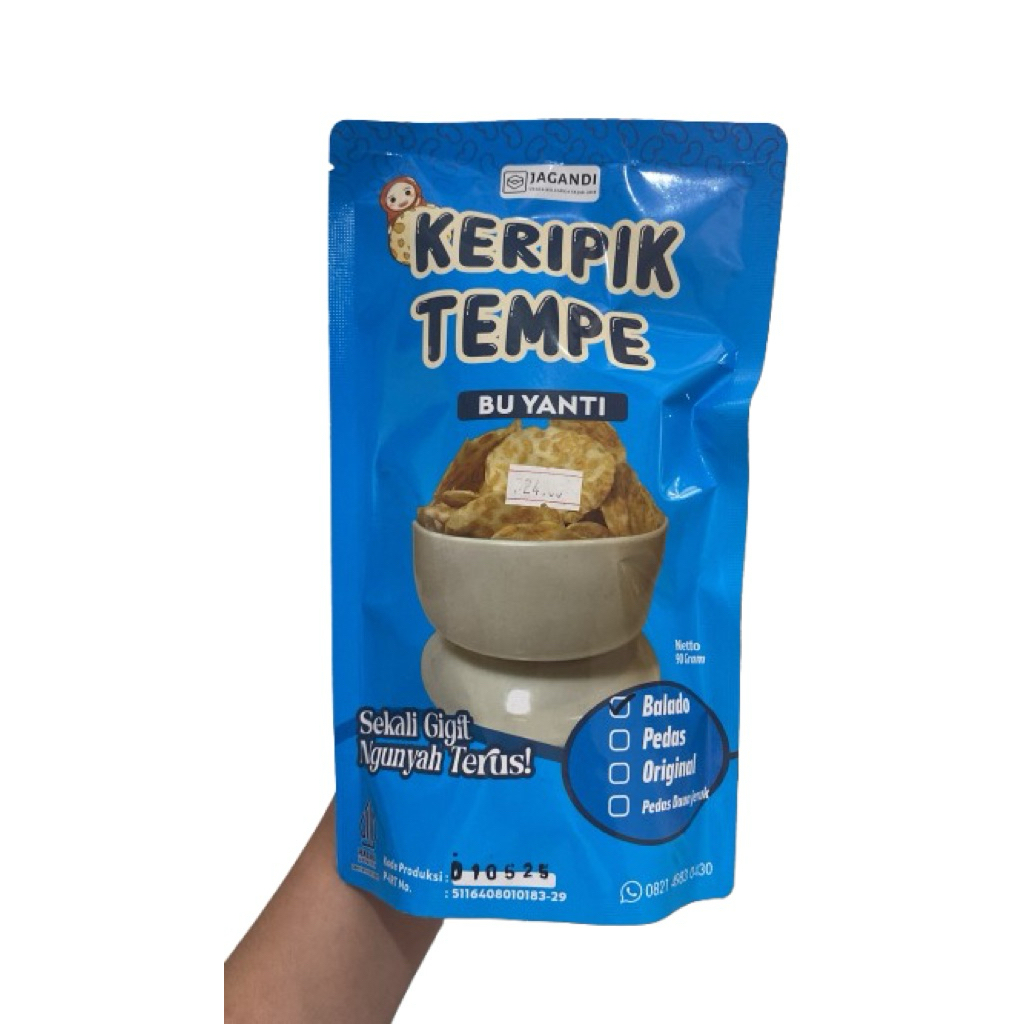 

BU YANTI - Keripik Tempe PREMIUM 90GR (LEBIH CRISPY&KAYA REMPAH)