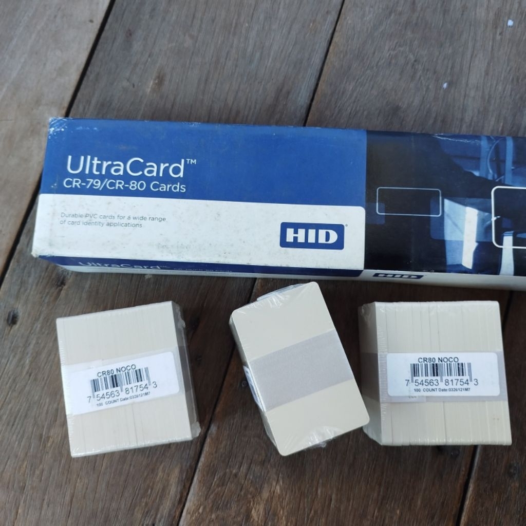 

KARTU PVC BLANK PUTIH SUSU ID CARD ULTRACARD NOCO CR79/CR80 FARGO EVOLIS DATACARD HITI ISI 100 LEMBAR