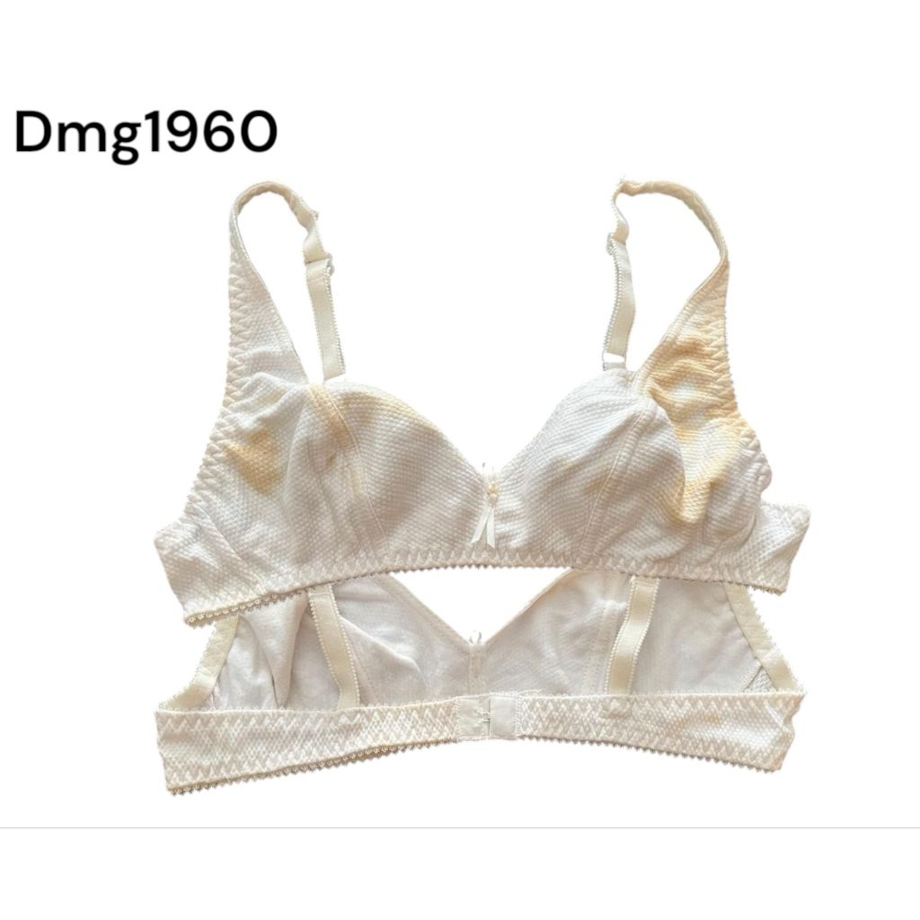 #E Dmg1960 bra branded bra tanpa busa tanpa kawat bra Rijeck noda size 34