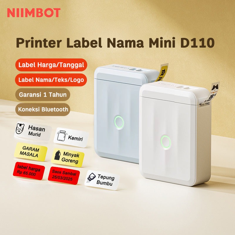 

NIIMBOT D110 Perekat Label Termal Portabel Nirkabel Bluetooth Printer Stiker