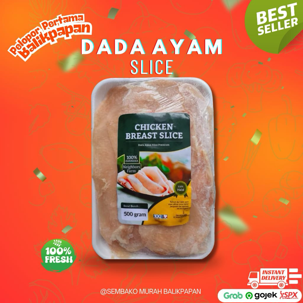 

Dada Ayam Slice frozen Premium 500 Gram