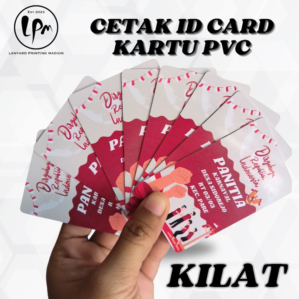 

(SATU HARI JADI) CETAK ID CARD KARTU PVC+1SISI+2SISI