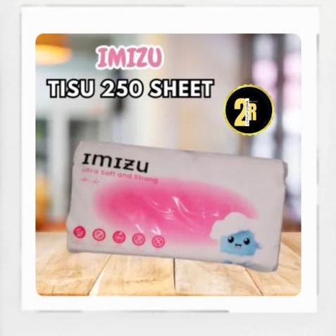 Tisu imizu 250 sheet 2ply/tisu wajah/tisu facial imizu grosir isi 4pak