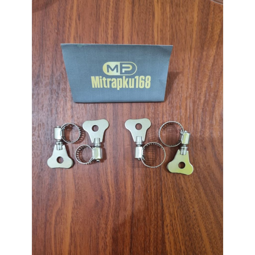 Klem Selang Model Kuping Besi 5/8 1/2 Inci