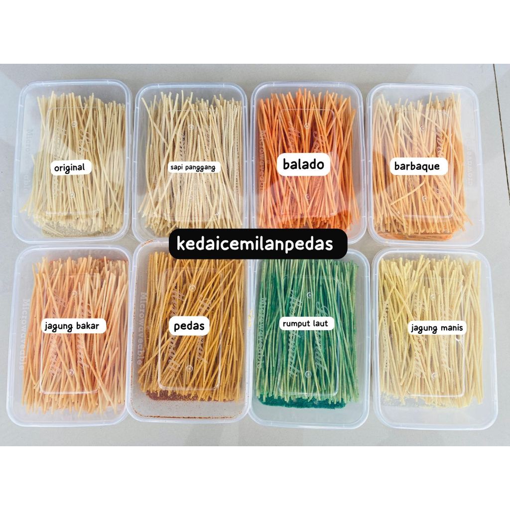 

mie lidi kemasan box 500ml aneka rasa ready varian rasa pedas/original/keju balado/barbaque/sapi panggang/rumput laut/jagung bakar/jagung manis free packing kardus