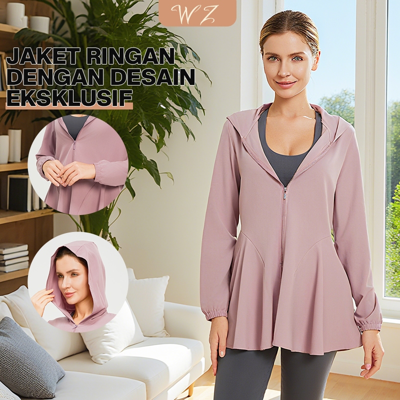 WishZing | Jaket Hoodie  Wanita Jaket  Breathable Stylish Ringan