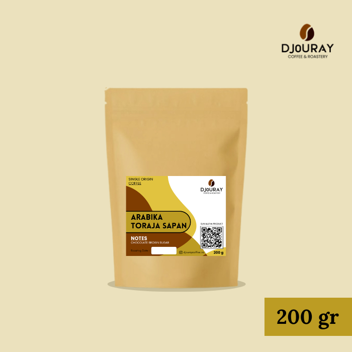 

Djouray Coffee Single Origin Toraja Sapan, Biji Kopi Original
