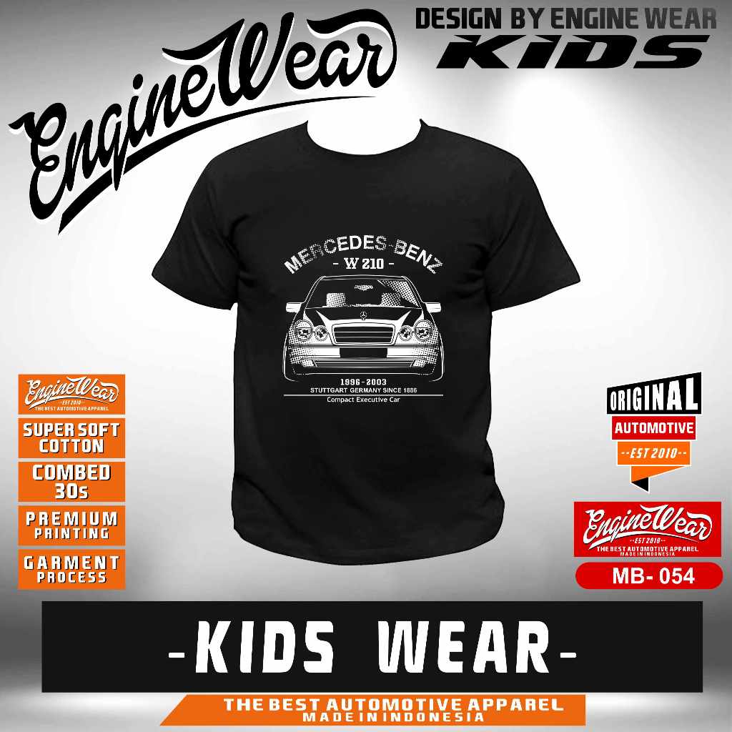 kaos anak mercedes benz W210 anak W123 W124 W211 W140 W202 W203 W204 W212 baju tshirt mobil mercy rs