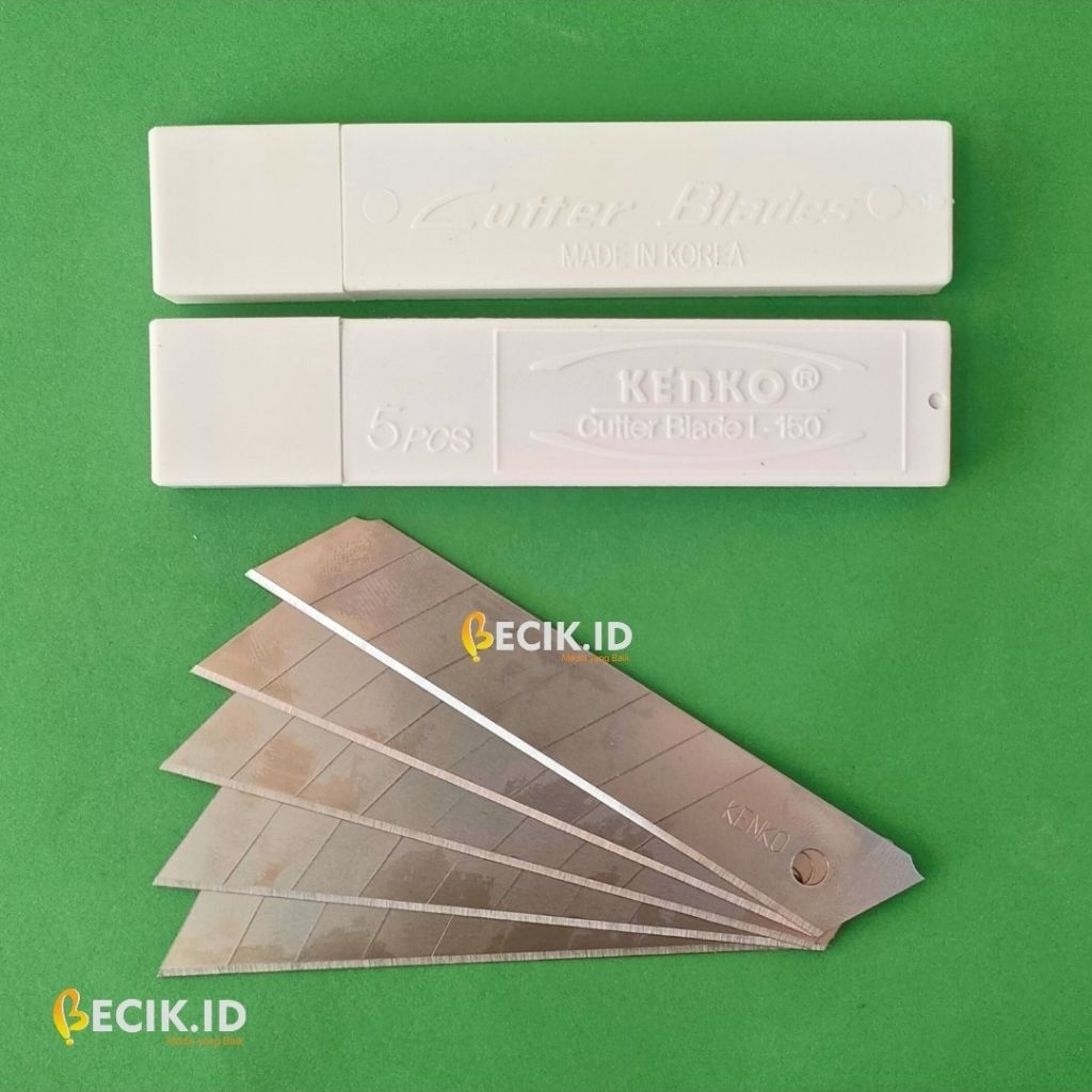

Isi Cutter Besar KENKO L-150 – 5 Mata Pisau – Original