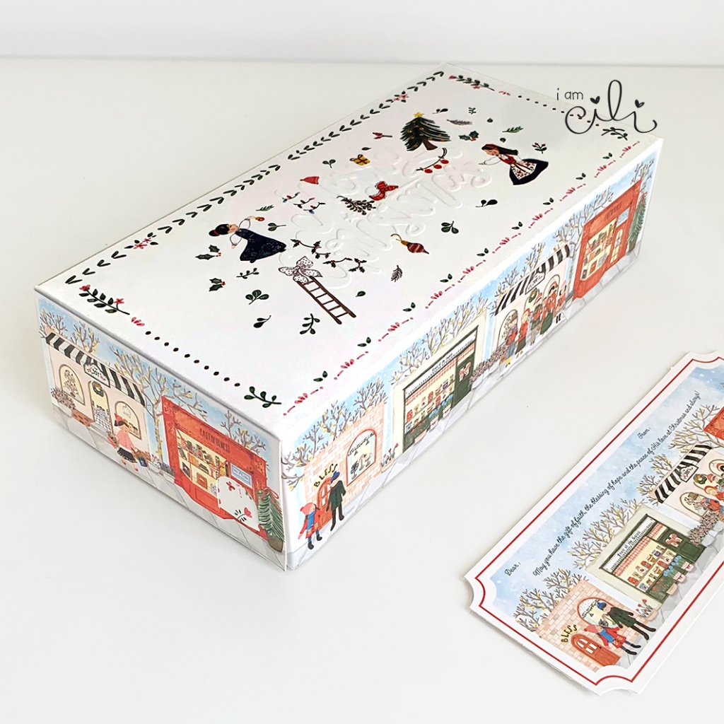 

(BOX 25 x 12.5 x 6.5 cm NATAL ) box bolu kue bogul iamcili natal christmas (isi 10)