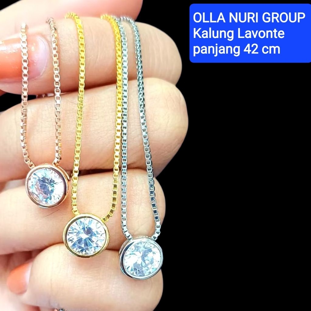 Kalung LT emas muda kadar 18% (2,5 Gram)