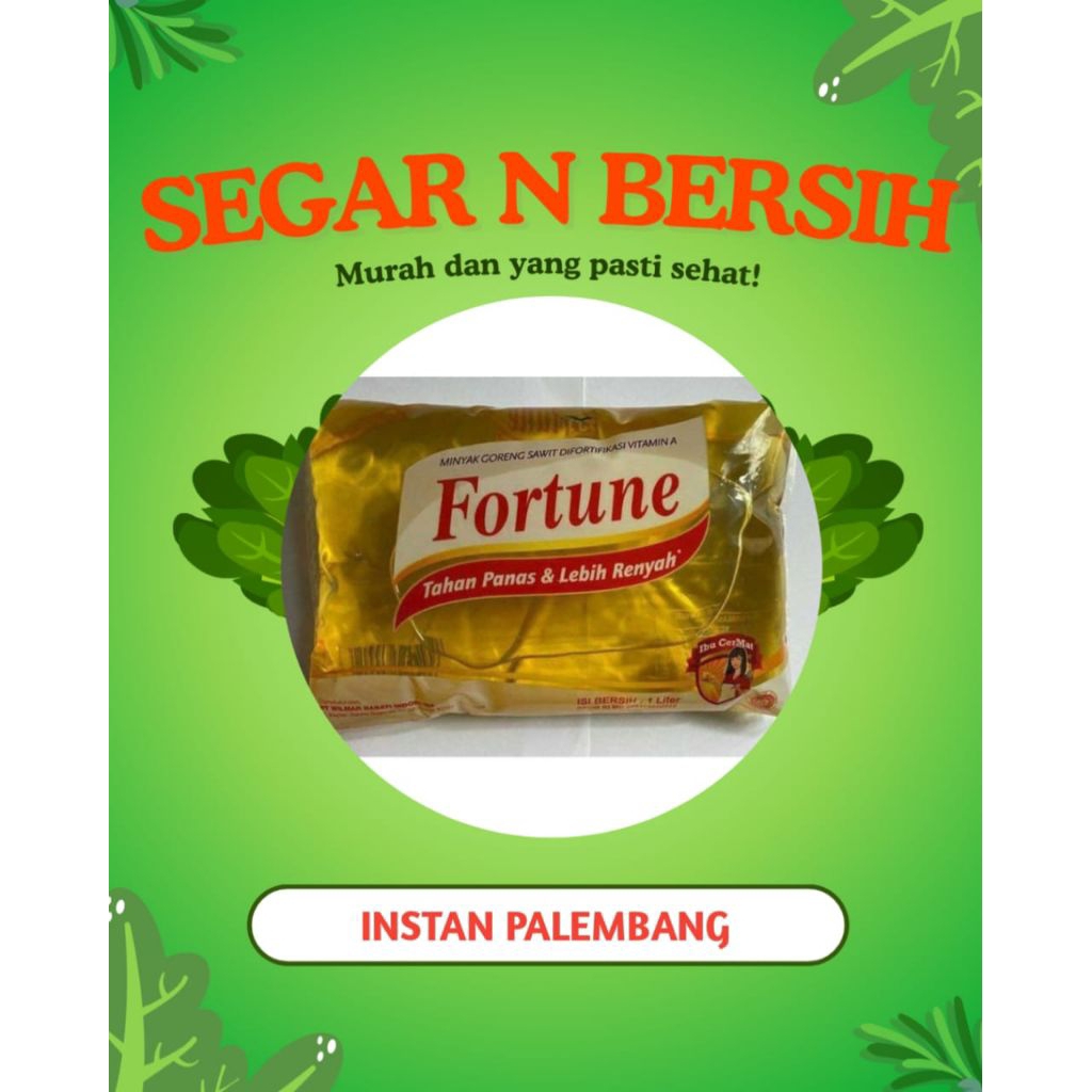 

MINYAK GORENG FORTUNE 1 KG - INSTAN PALEMBANG