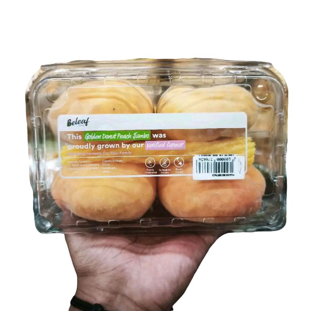 

Buah peach golden donuts import RRC manis lembut gift pack