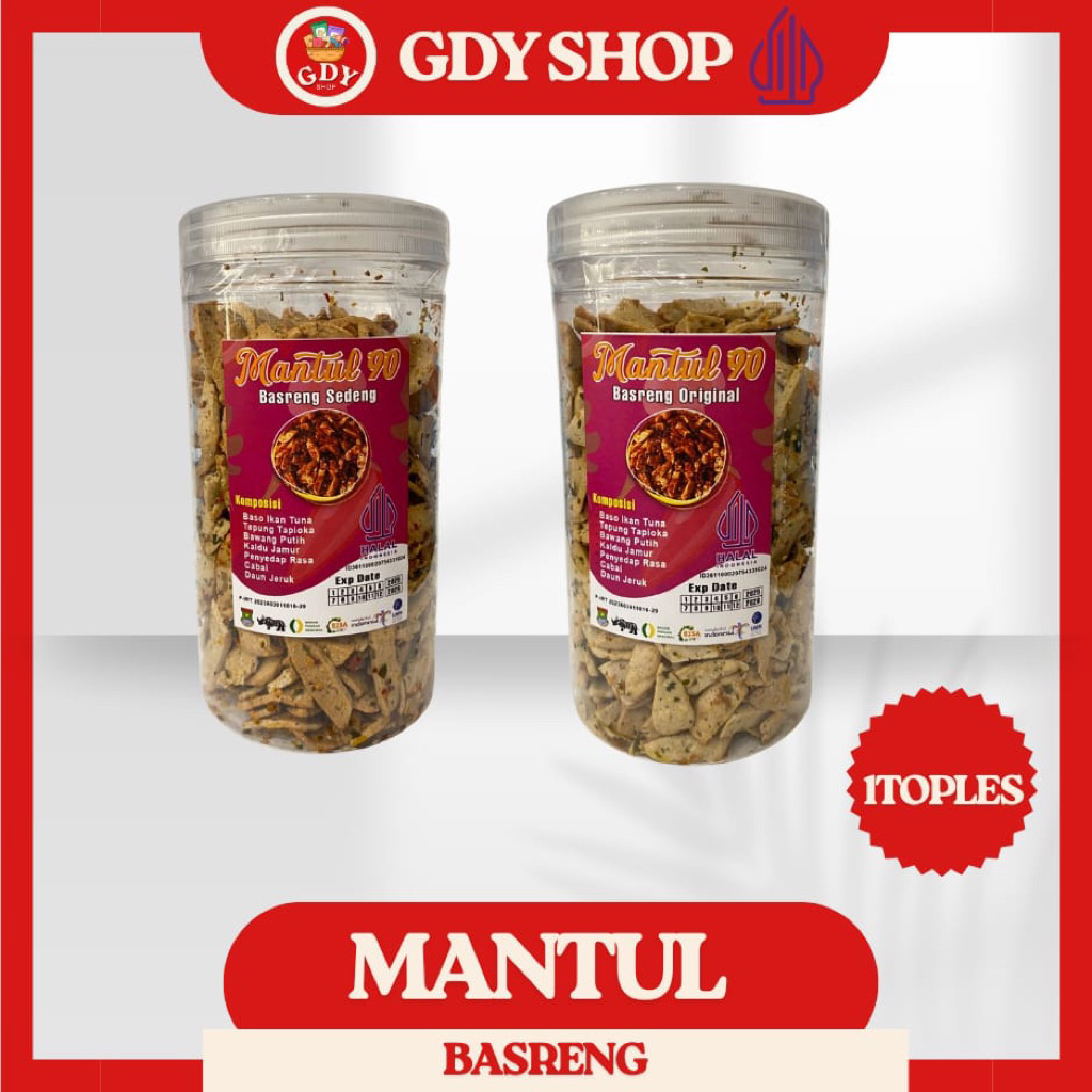 

Basreng Original & Pedas – Kemasan Toples/Pouch. Renyah, gurih, pedasnya nampol!