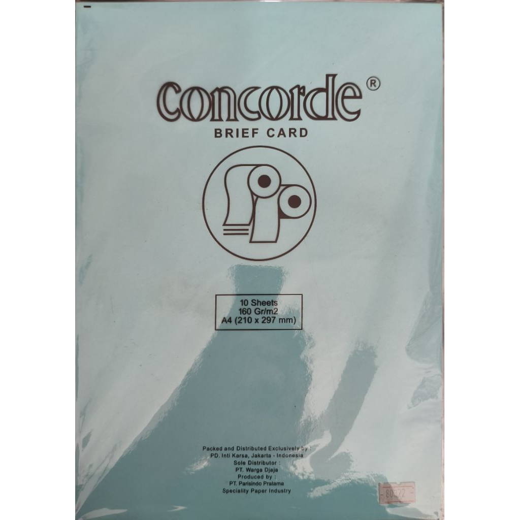 

Kertas Concorde 90 gr / 160 gr / 200 gr