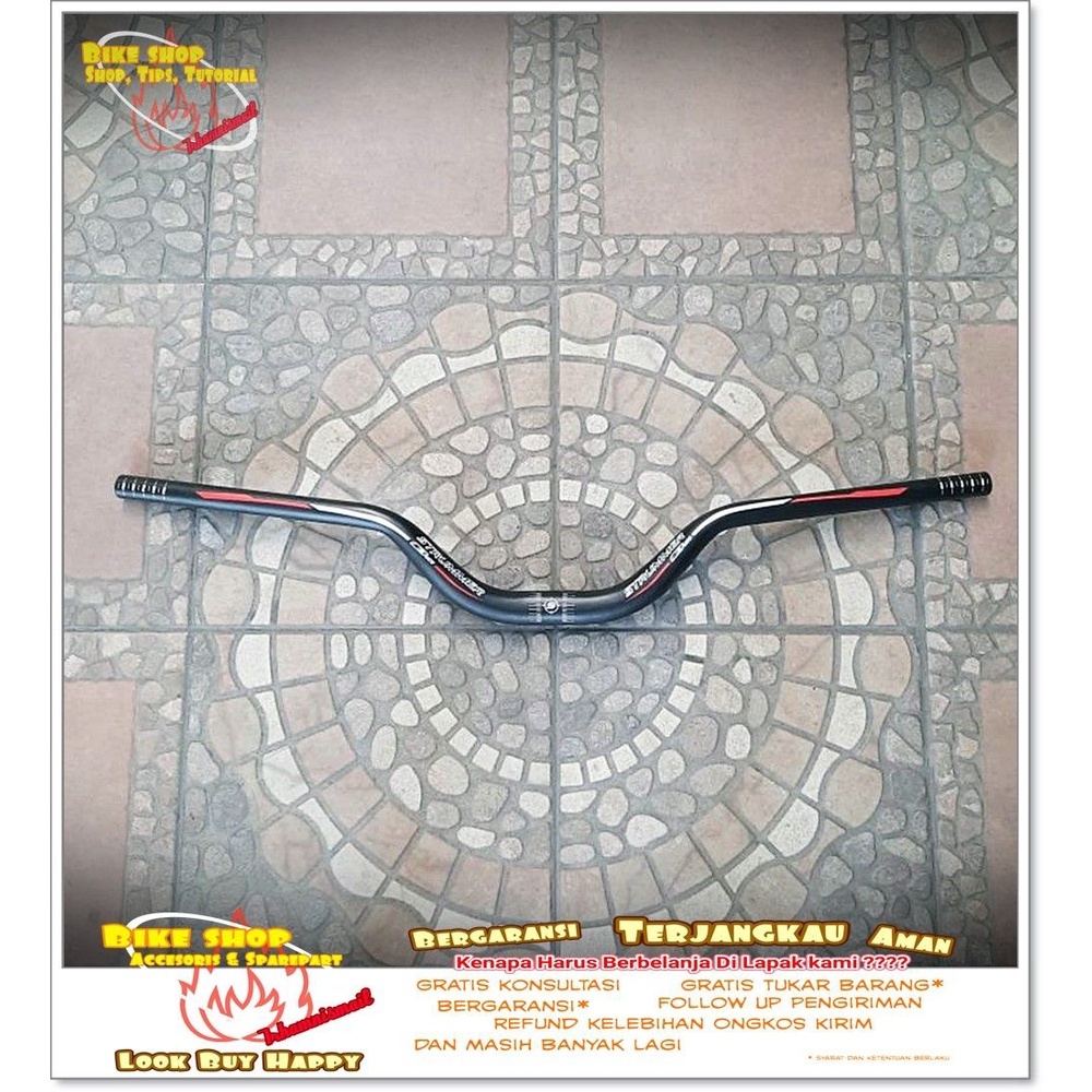 STANG HANDLEBAR SEPEDA MTB 31.8 STRUMMER HITAM WCS Sepeda MTB BMX
