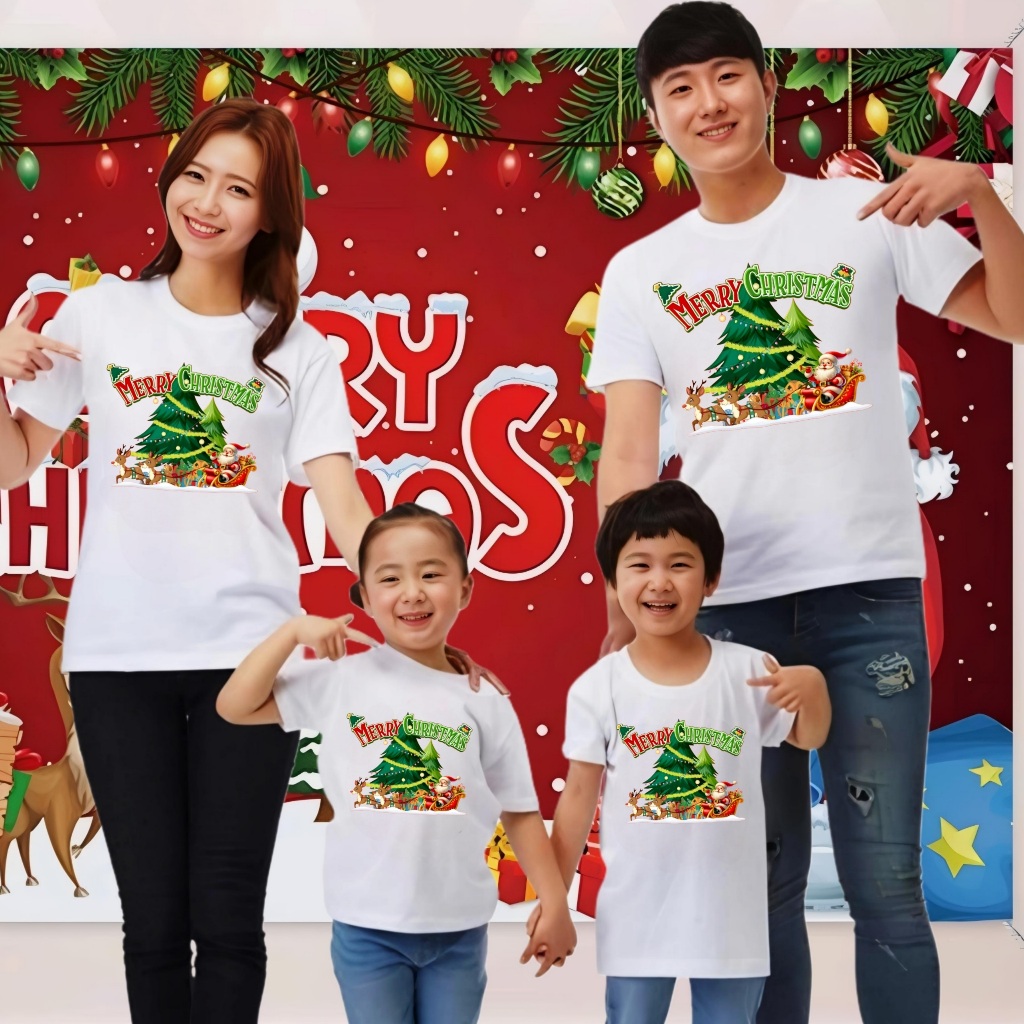 KAOS NATAL 2025 DEWASA DAN ANAK ANAK 05/ KAOS NATAL COUPLE KELUARGA 2025 / KAOS NATAL MERRY CHRISTMA