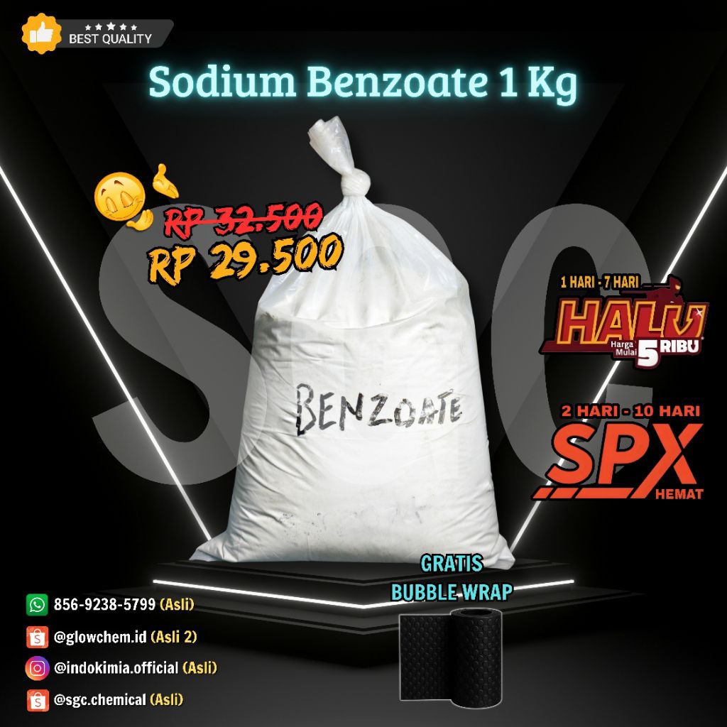 

Sodium Benzoate | Natrium Benzoat 1 Kg