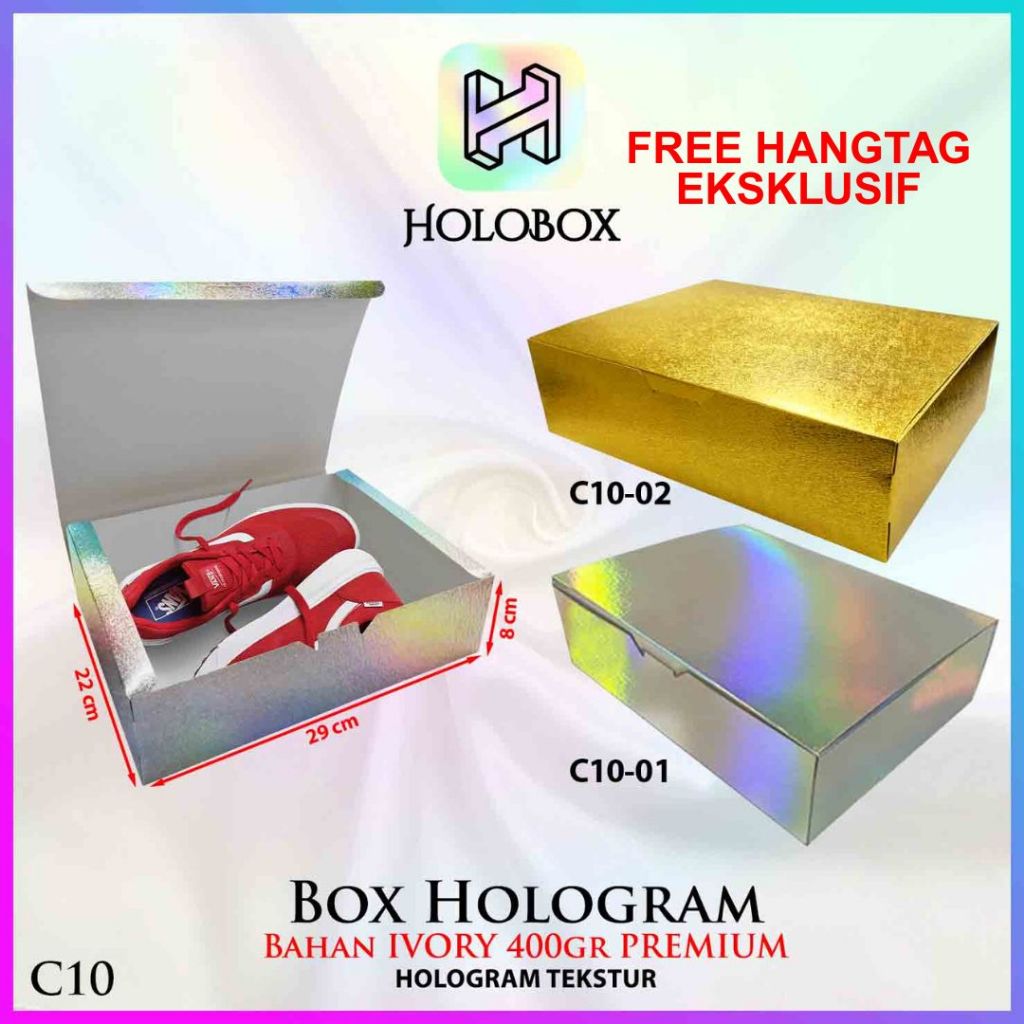 

Kotak Box Kado / Aesthetic Box / Box Hologram / Gift Box / Kotak Hadiah / C10