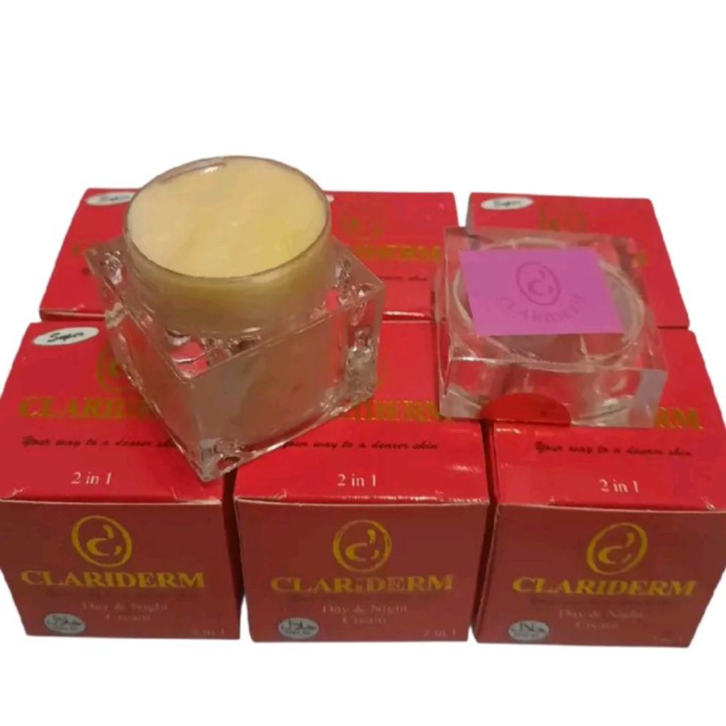 [ Lusinan ] Krim Clariderm Super Siang Malam 2in1