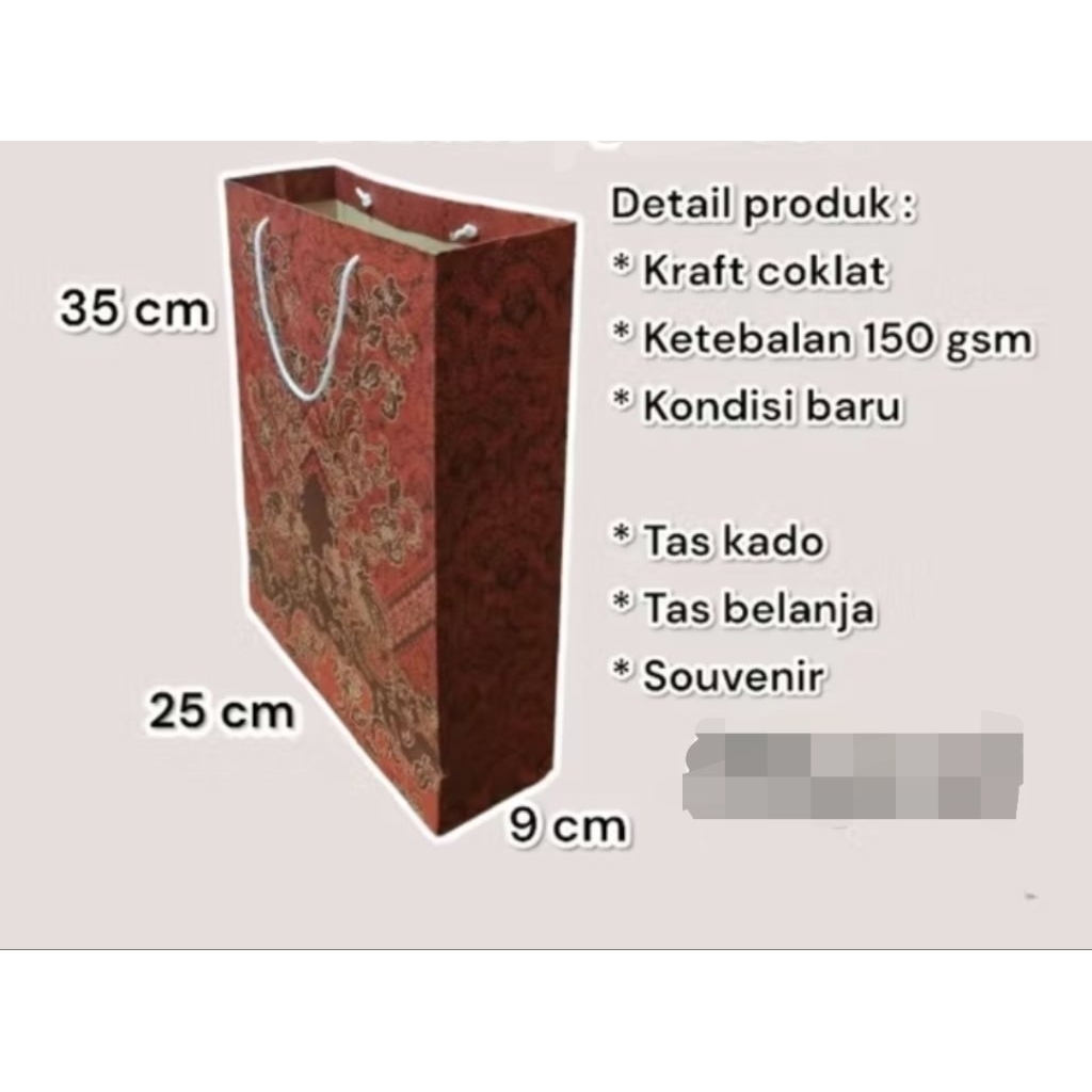 

PAPER BAG BATIK 35X25X9CM