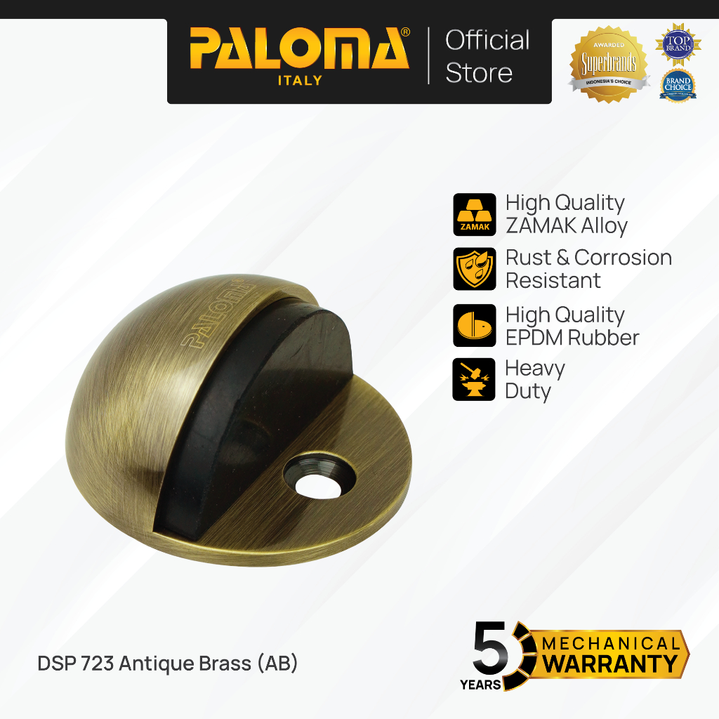 PALOMA DSP 723 Door Stopper Penahan Pintu Lantai Door Stop Stoper Floor Pengganjal Ganjalan Pintu Ru