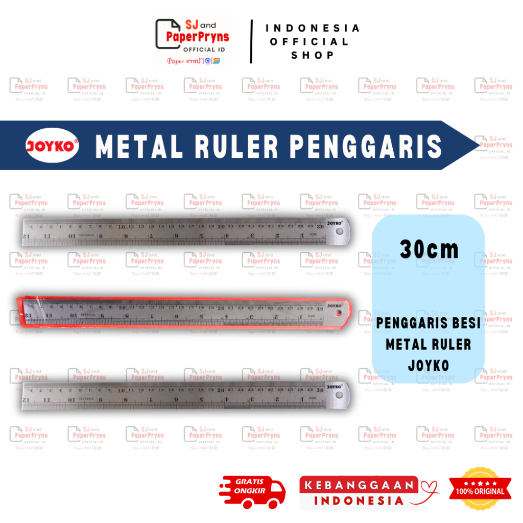 

Penggaris Besi Joyko / Metal Ruler Joyko 30cm