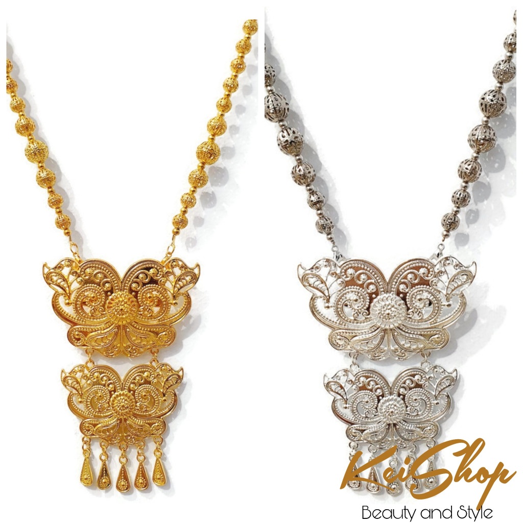 Rantai Kalung Bros Kebaya Kutubaru Etnik/Tali Kalung Bros Susun Mewah Murah/Aksesoris Bros Kebaya