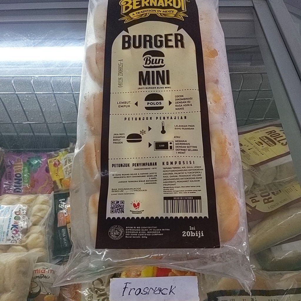 

Roti burger mini polos isi 20 pcs Bernardi