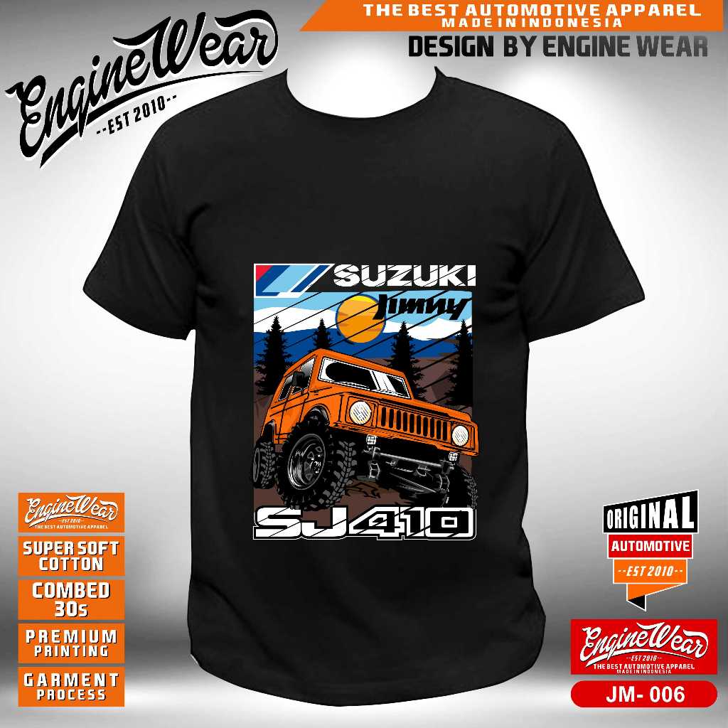 Kaos Jimny SJ410 kaos baju tshirt mobil Jeep Offroad suzuki jimny katana Otomotif org