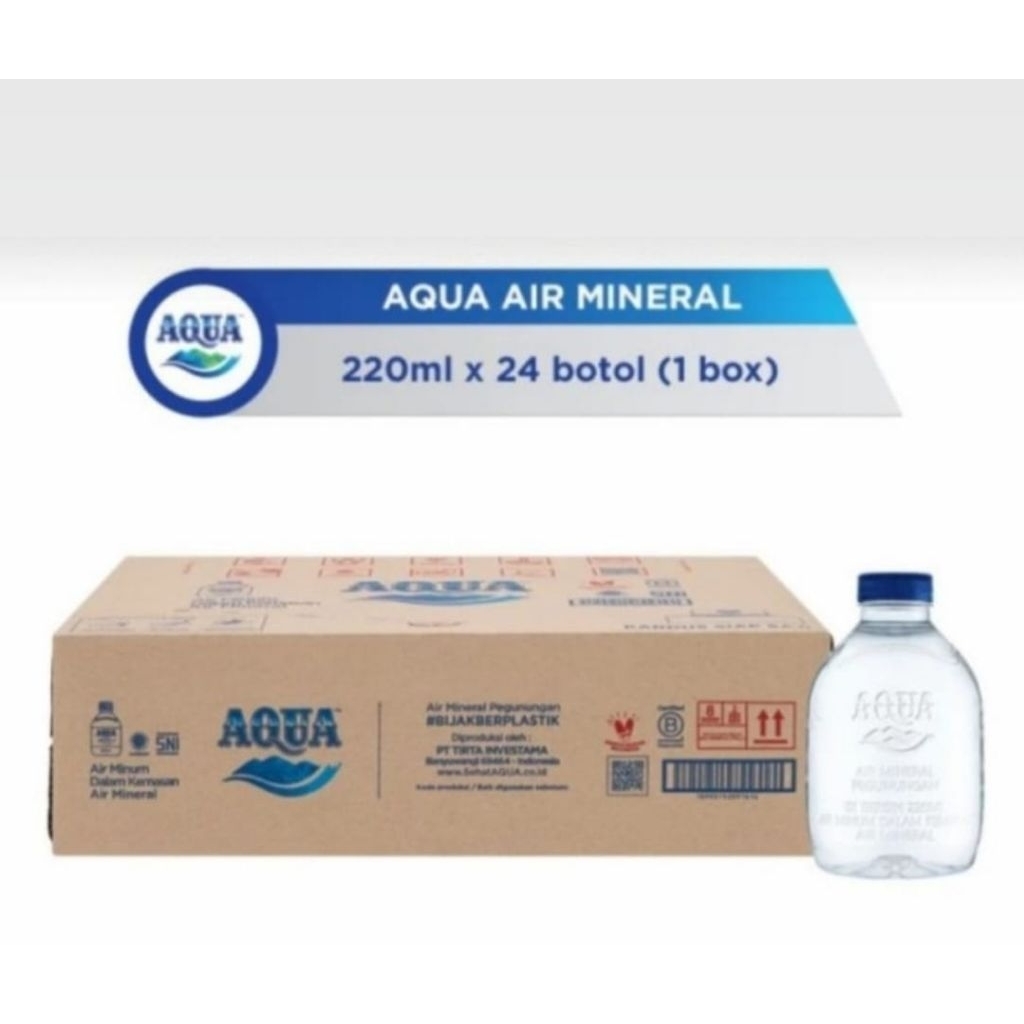 

[INSTAN/ SAME DAY] Aqua cube botol 220 ml