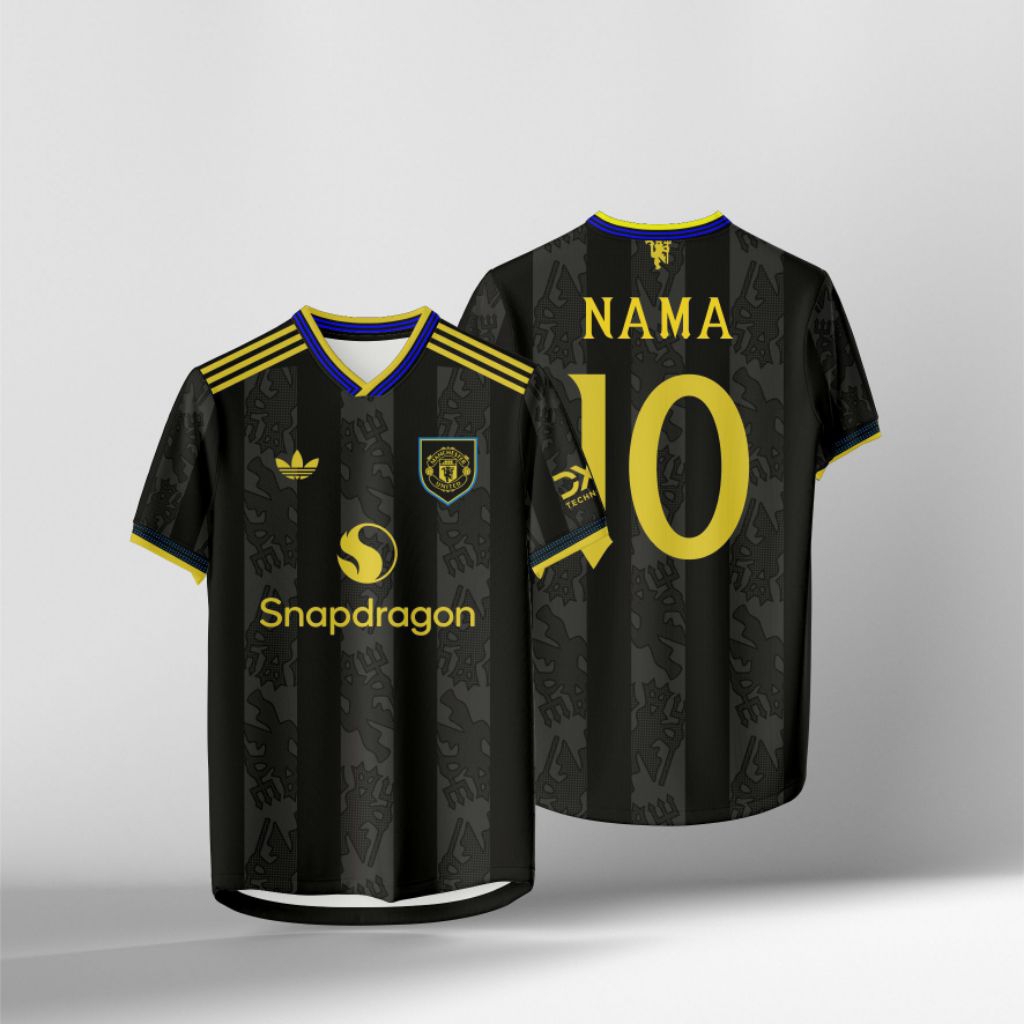 Jersey Bola MU Away Hitam 2024/2025