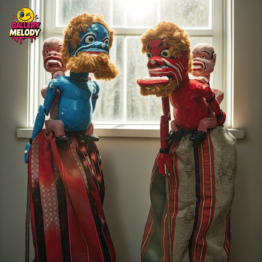 Wayang Golek Buta Akod/Buta Gendong Medium Quality tinggi 55cm