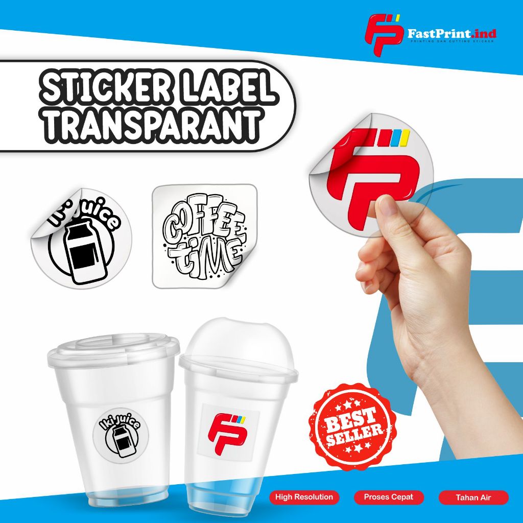 

STICKER LABEL TRANSPARANT | STICKER CUP | STICKER LABEL | STICKER MAKANAN