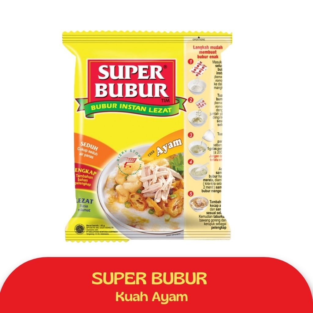 

SALE Termurah Super Bubur 45 gram/ Super Bubur Instan (ED AKHIR OKT 2025)