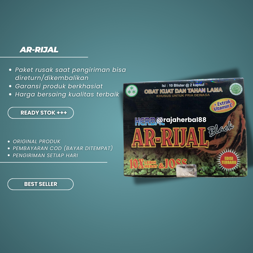 

Ar-Rijal Kapsul Original (Black) 10 Sachet Box