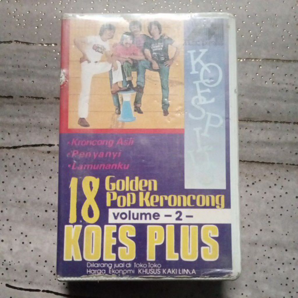 Kaset Koes Plus 18 Golden Pop Keroncong
