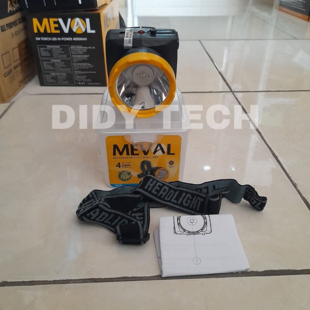 Senter kepala LED Meval 20 Watt