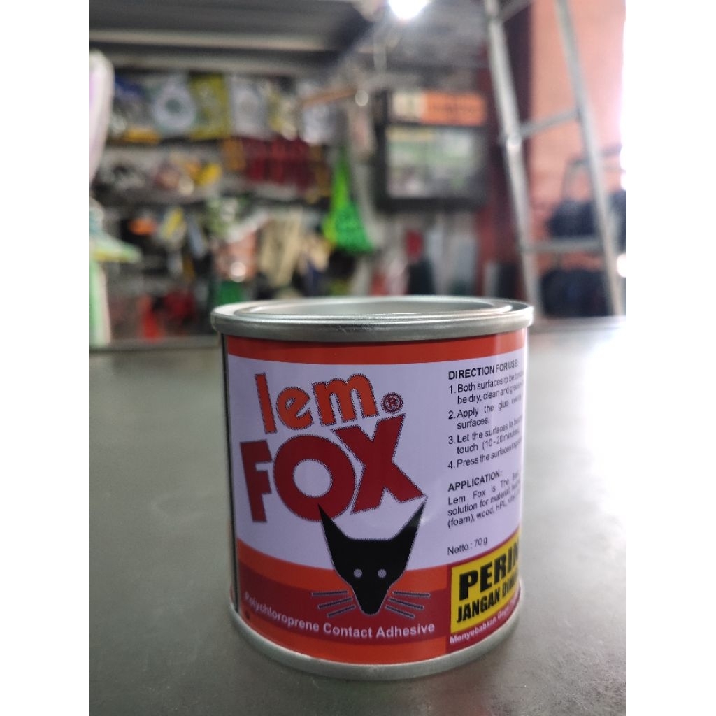 

LEM FOX 70 GRAM/LEM FOX KUNING LEM KAYU
