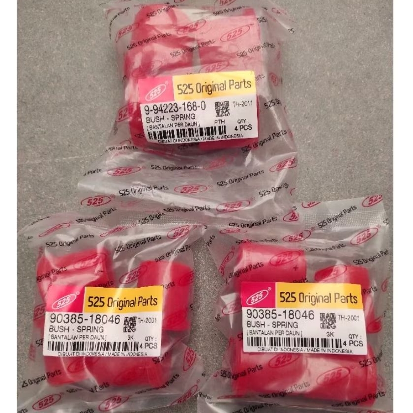 1 SET (12pcs) KARET PER DAUN ISUZU PANTHER TOURING TBR PANTHER PICK UP 525 MERAH (9-94223-168-0/9038