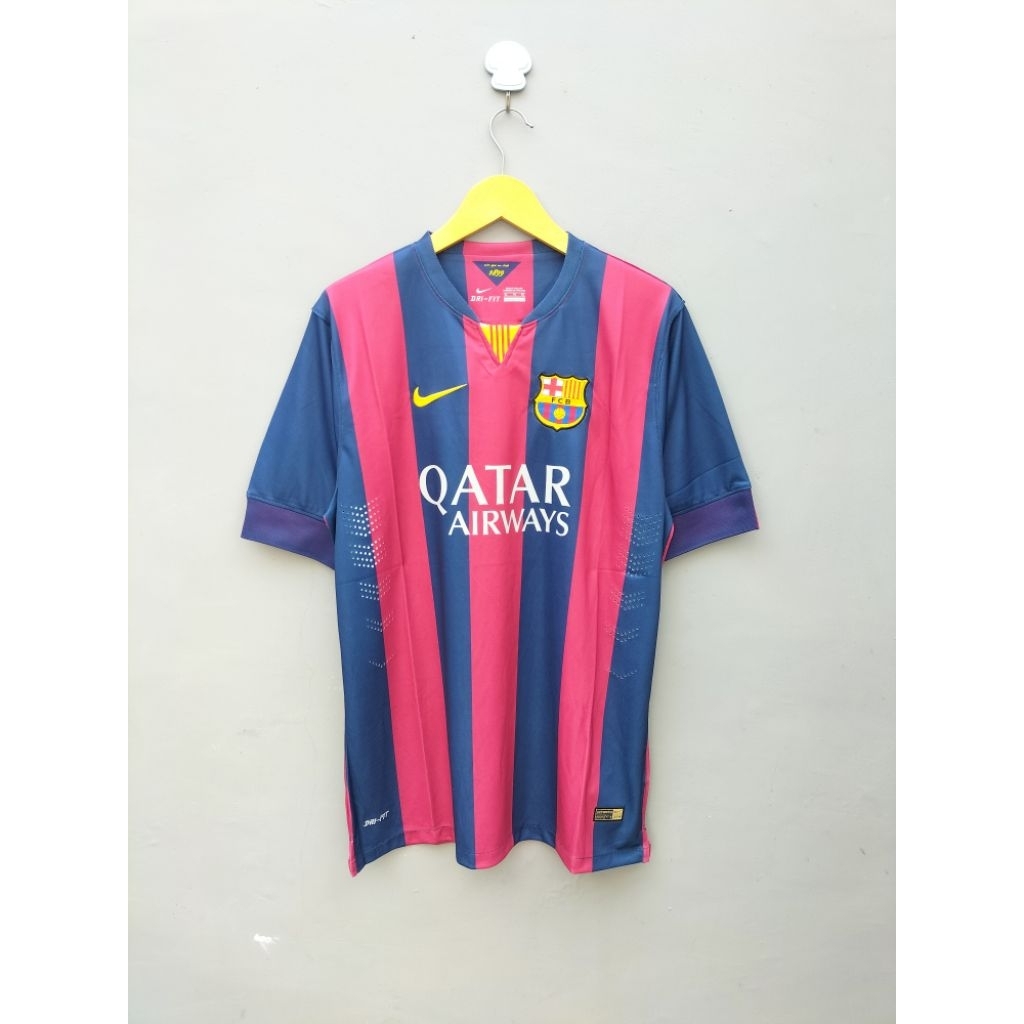 JERSEY BARCELONA HOME RETRO FINAL UCL BERLIN 2014/2015 GRADE ORI THAILAND
