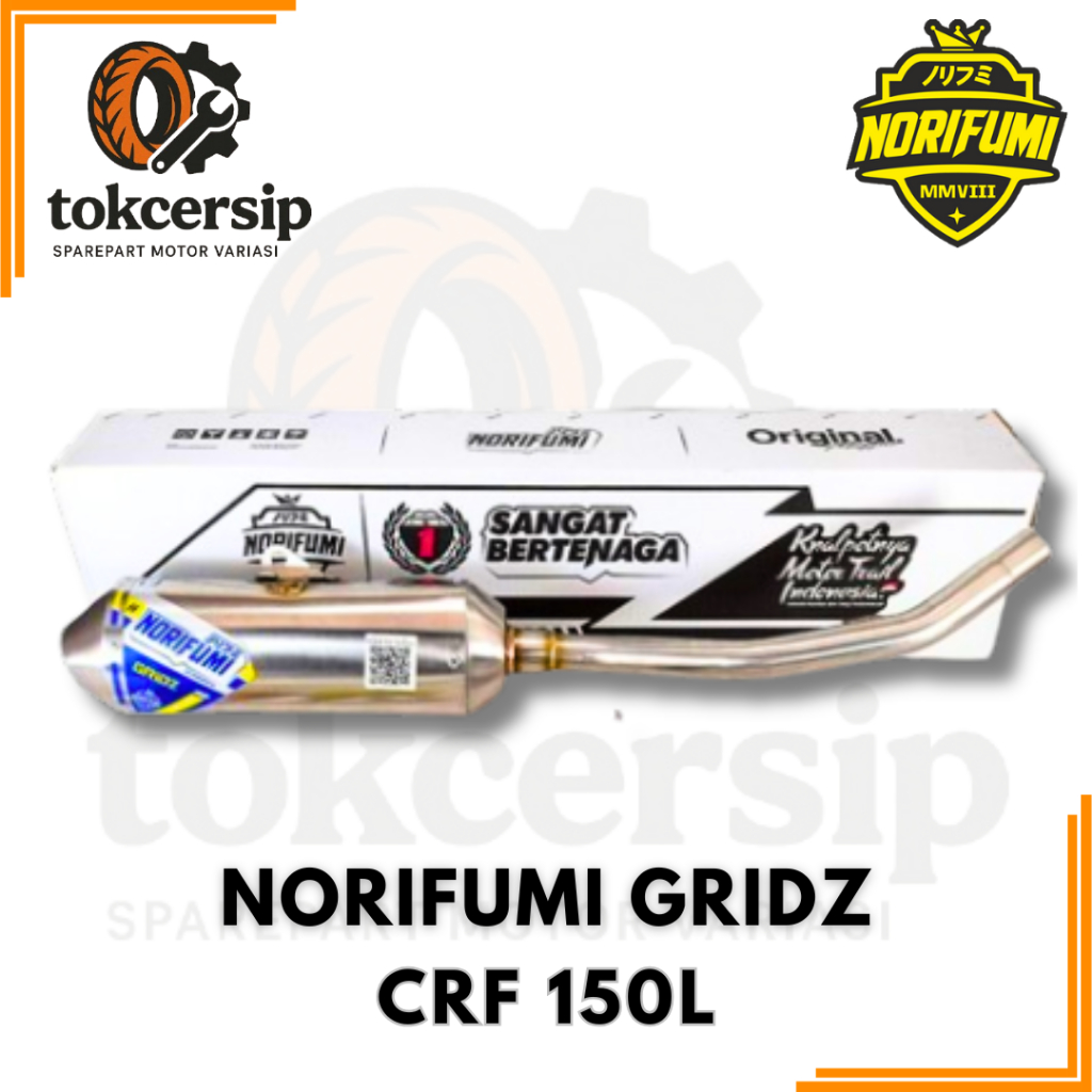 NORIFUMI Knalpot Tipe GRIDZ Motor Trail CRF 150L CRF150 Original