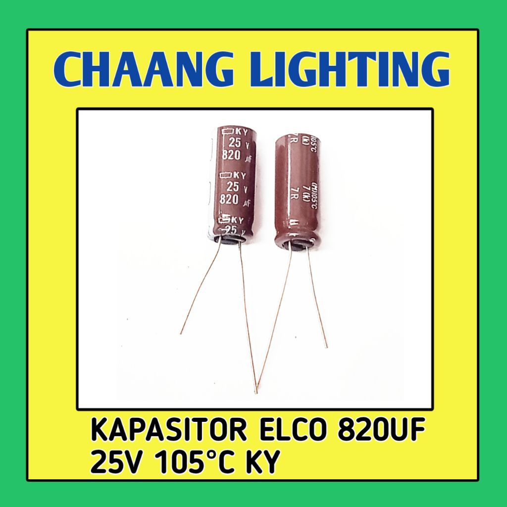 820UF 25V KAPASITOR ELKO 820UF 25V CAPASITOR ELCO 820UF 25V ELCO 820UF 25V 105°C