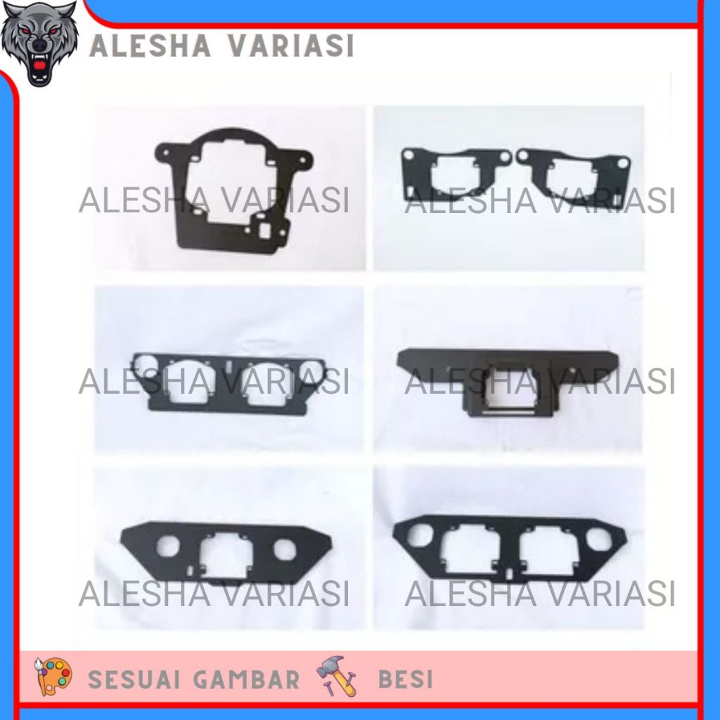 BRACKET DUDUKAN LAMPU BILED PROJIE AES MKL VINYX CR7 2,5 INCH AEROX NINJA 250 FREEGO VARIO TECHNO BO